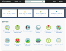 Tablet Screenshot of hants.gov.uk