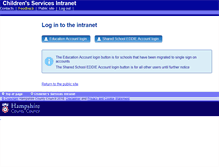 Tablet Screenshot of education.hants.gov.uk